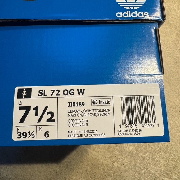 Adidas SL 72 OG Leopard W 7 1/2 Never Worn IN BOX - Picture 4 of 7